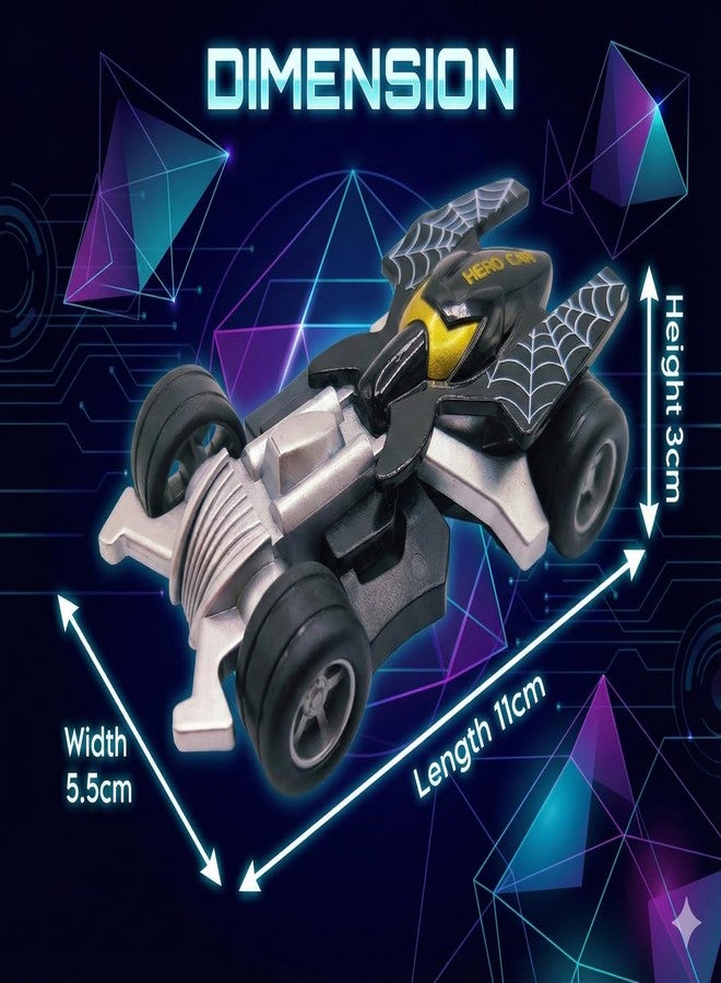 eToymart Mini Metal Die Cast Car Toy Play Set of 2 | Toy Vehicle Play Set | High Speed Unbreakable Small Racing Vehicle Cars for Kids | Exciting Playtime Adventures Toy | 3+ Years, Black - Image 4