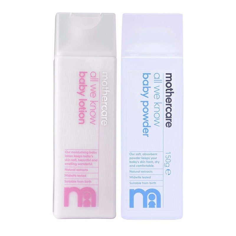 Mothercare All We Know Baby Lotion, 300ml+ Mothercare All We Know Baby Powder, 150g - Image 4