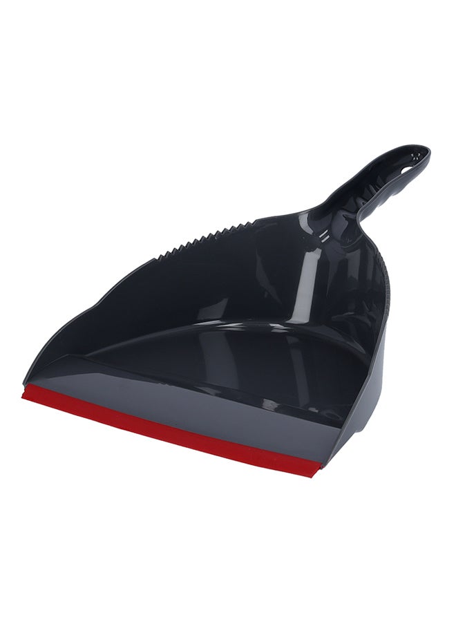 DELCASA 2-Piece Plastic Dustpan And Brush Set Grey/Red - Image 4