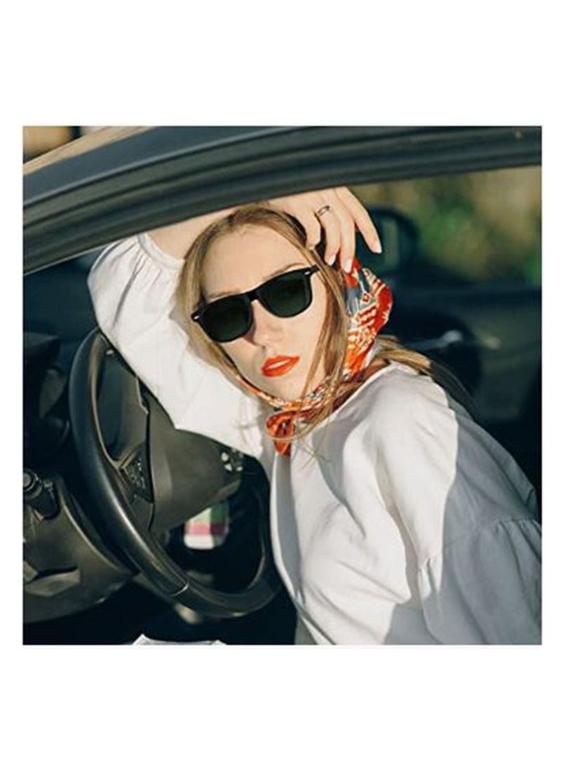 Estelle Polarized Sunglasses Men Women, Classic Square Sun Glasses 100% UV Protection Driving Fishing Matte Black G15 - Image 2