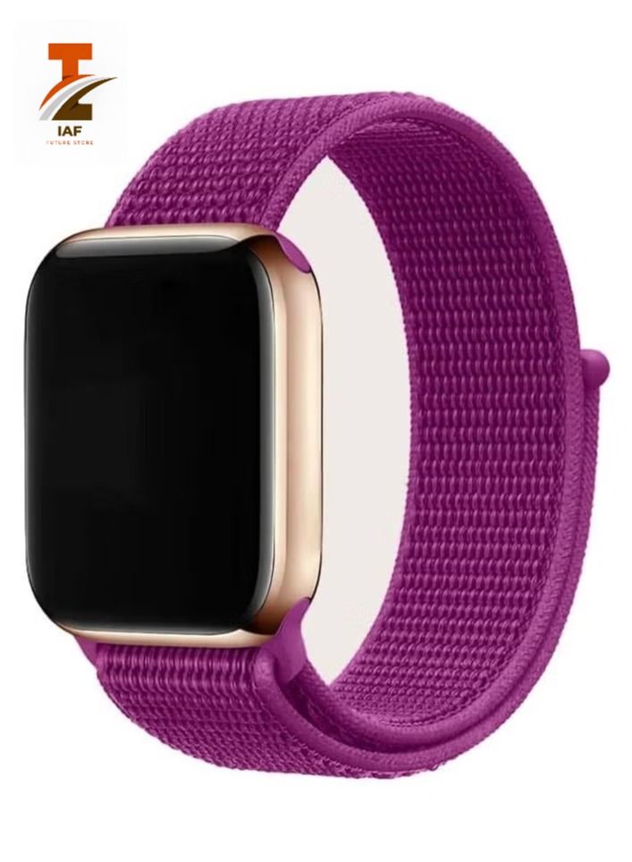 إيف سوار رياضي من النايلون لساعة أبل 45 مللي متر 44 مللي متر 42 مللي متر شريط بديل ناعم لسلسلة iWatch 7 6 SE 5 4 3 2 1 - Image 1