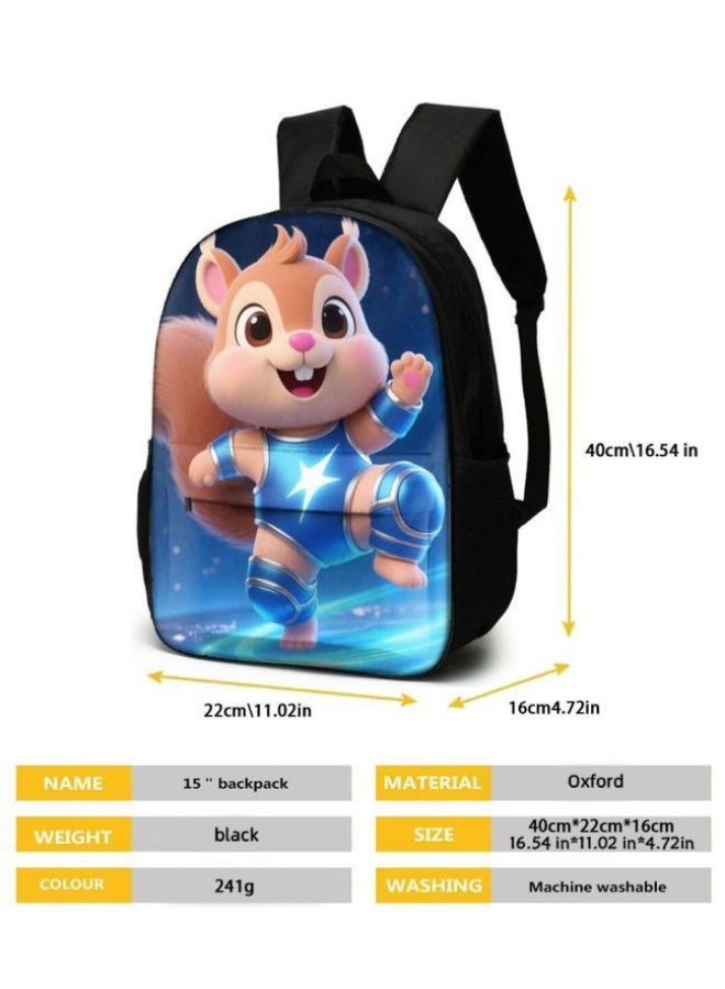 Bright Li Fire Unlock the new fashion of childish fun! Three-piece set of bags, cartoon elements for children and teenagers (students, children, friends' outings, mountain climbing, schooling, etc. can be used) - 60 - Image 5