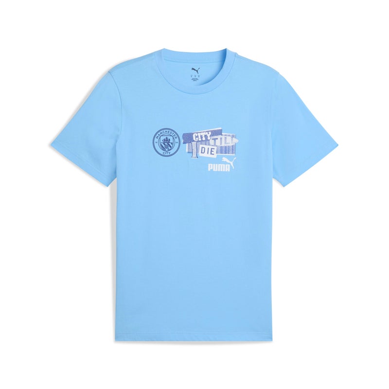 PUMA Manchester City ftblNRGY Mens Blue T-shirt - Image 4