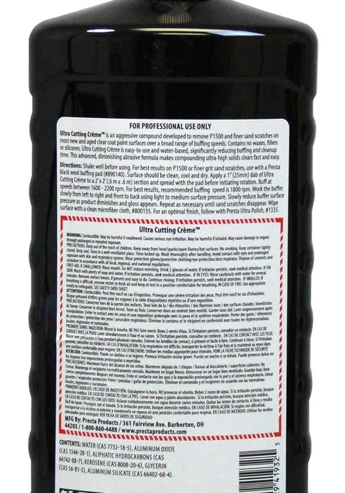 Presta Ultra Cutting Crème - 32 Oz. - Image 2