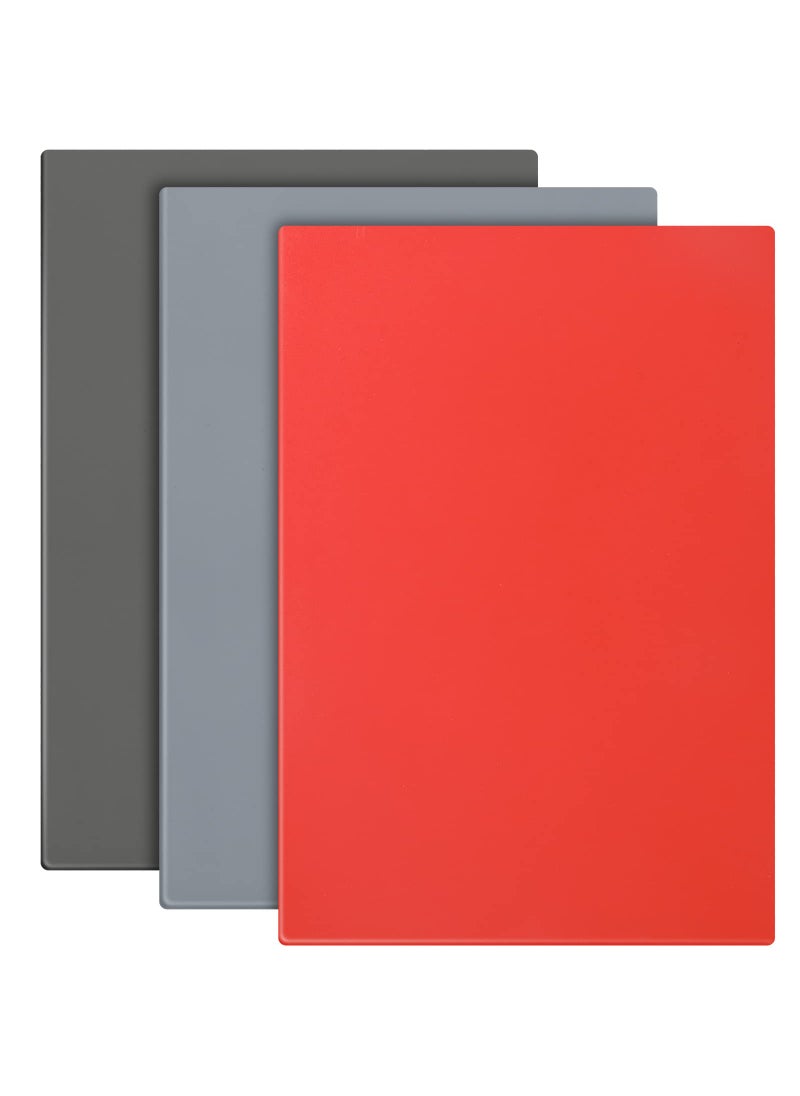 Tondiamo Tondiamo 3 Pcs Rubber Stamp Sheets for Laser Engraving Machine A4 Rubber Stamp Sheets for Laser Cutter Soft to Make 23 mmRed Dark Gray Light Gray 
