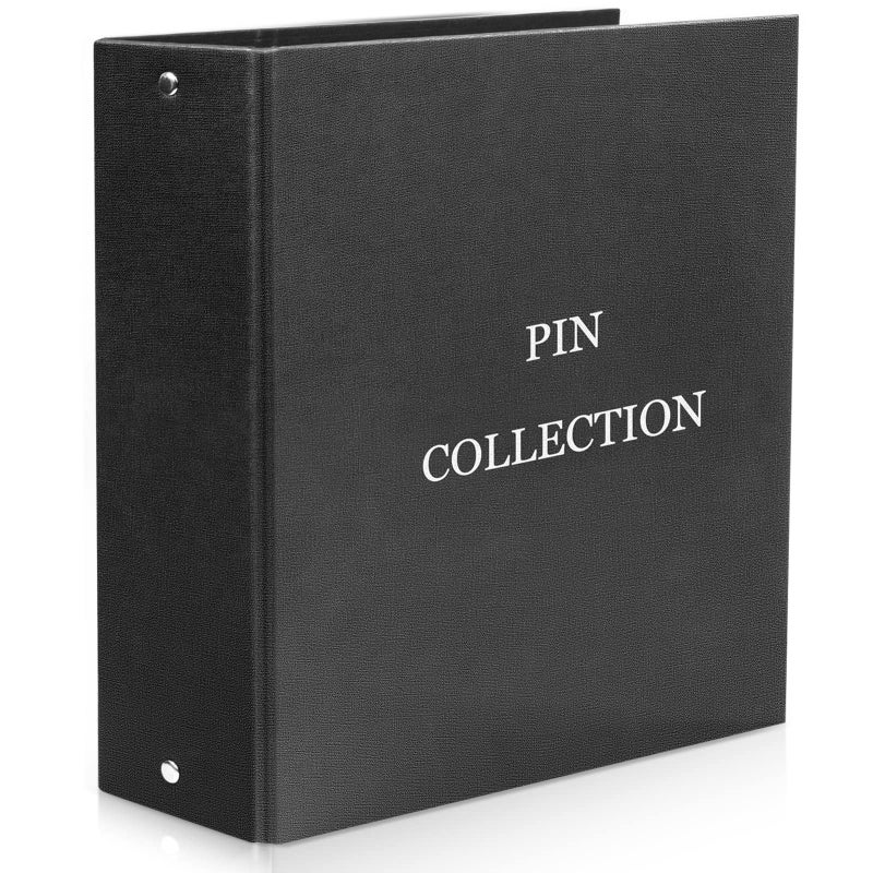 tutata Enamel Pin Display Binder, Pin Boards for Enamel Pin Display, Display and Trade Your Disney Pins, 280 Pin Capacity, Pin Trading Book, Black - Image 1