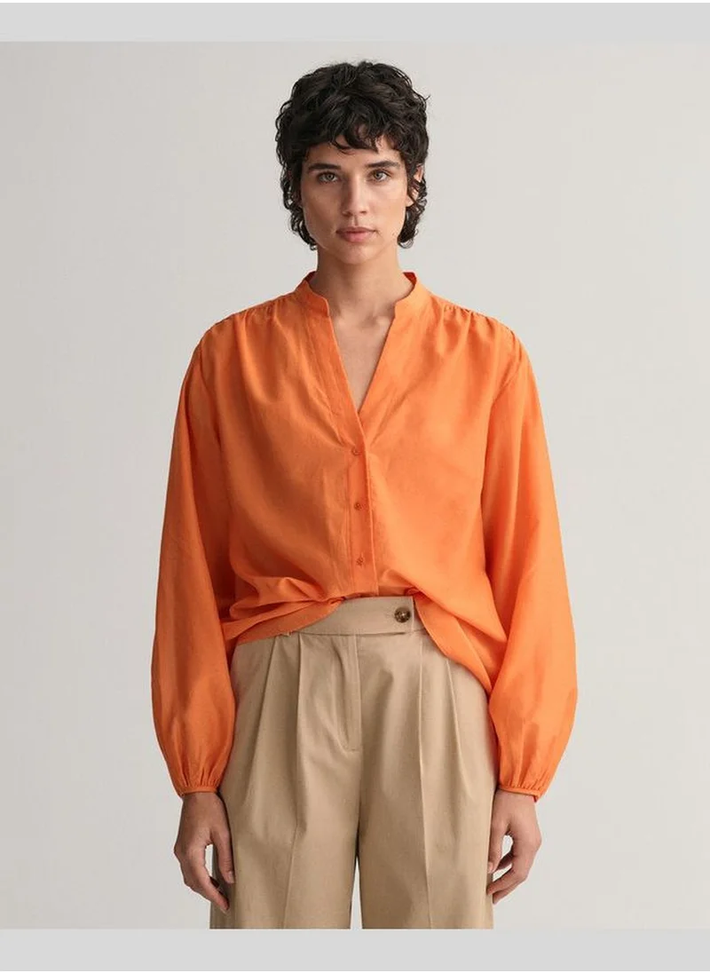 GANT Gant Relaxed Fit Cotton Silk Blouse