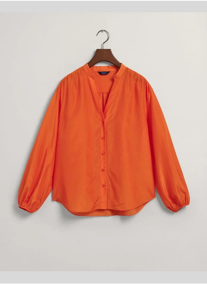 GANT Gant Relaxed Fit Cotton Silk Blouse