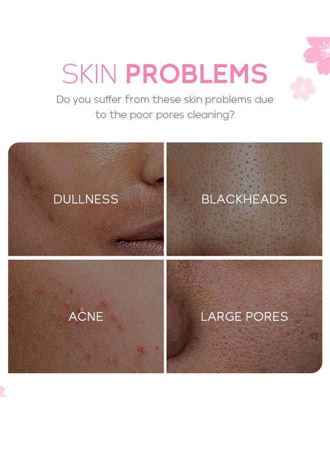 فيني عصا قناع صلبة من أزهار الكرز اليابانية ، منقي لتطهير الرؤوس السوداء لعصا قناع التنظيف العميق عديم المسام ، ترطيب ، تفتيح البشرة لجميع أنواع بشرة الرجال والنساء - Image 5