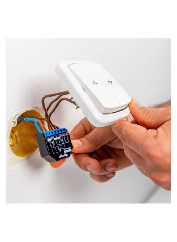 Shelly مفتاح Shelly Plus 2 PM الذكي الذي يعمل بتقنية Wi-Fi، قناتان 16 أمبير، قياس الطاقة - Image 4