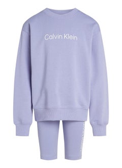 Calvin Klein Jeans Kids Logo T-Shirt & Cycling Shorts Set  - Image 3