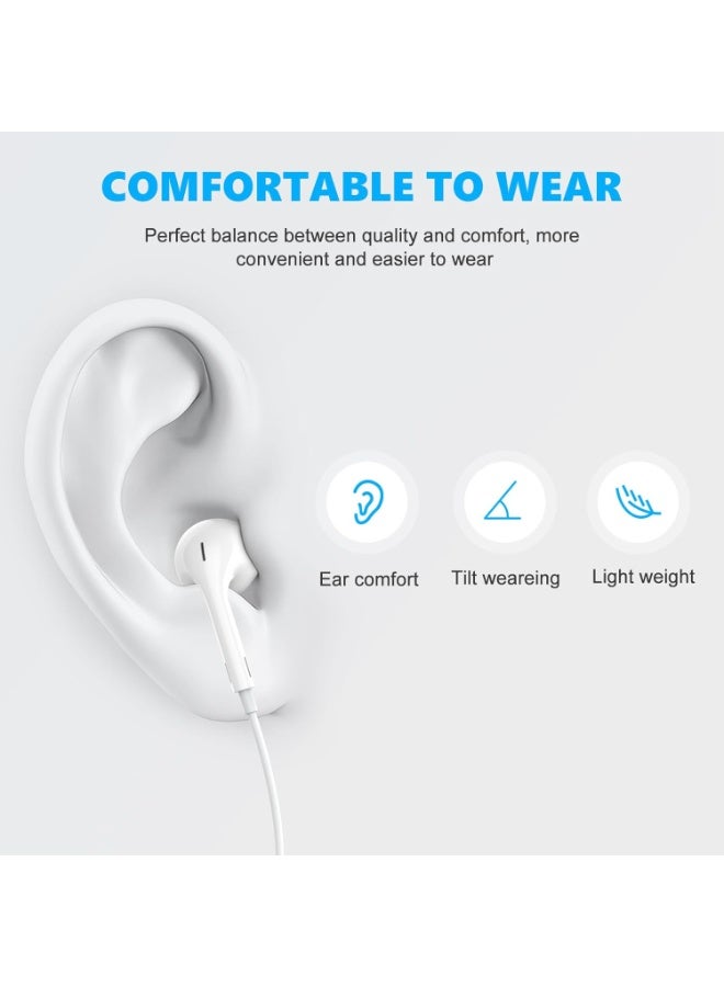 Type-C Wired Earphones,Compatible with iPhone 17/15 Pro Max,iPhone 16 Pro Max,Samsung Galaxy S25 Series S24 Series,Huawei,Honor and Other Devices With USB C Audio Port. - Image 3