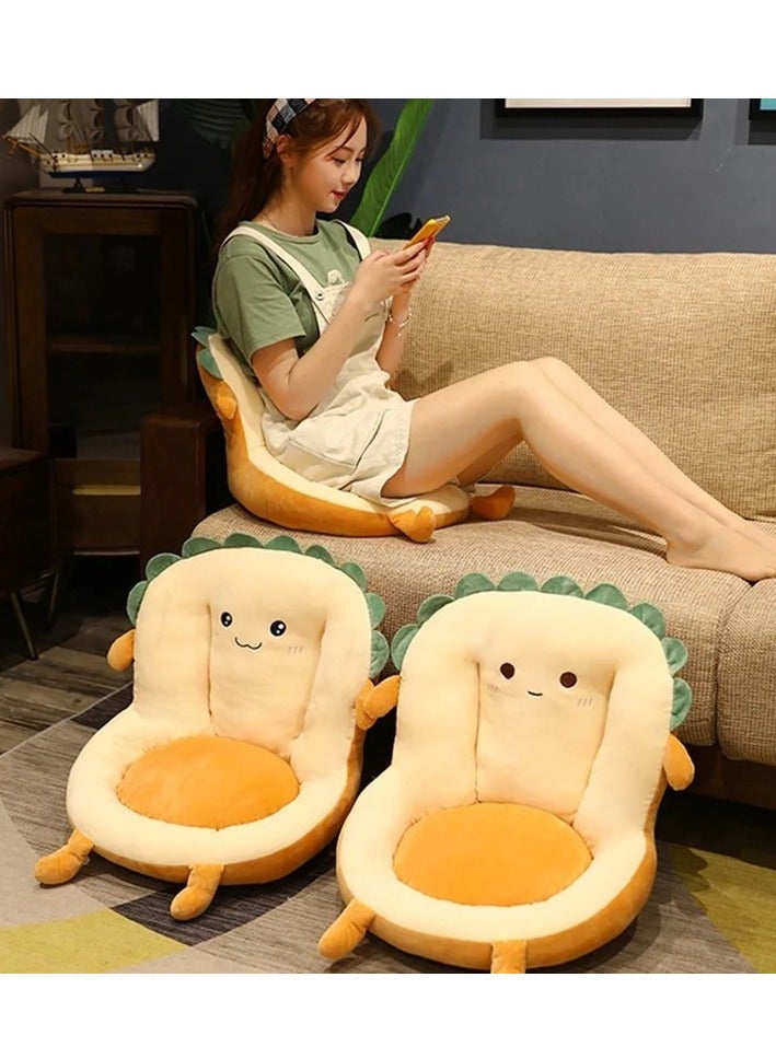 One-piece Office Dormitory Chair Cushion Winter Plush Cartoon Cushion Backrest Dormitory Office Non-slip Chair Cushion  - Image 4