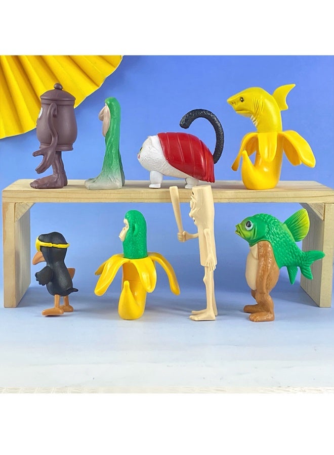 12pc Tung Tung Sahur Wooden Stick action figures Desktop Decoration Collection Ornaments - Image 3