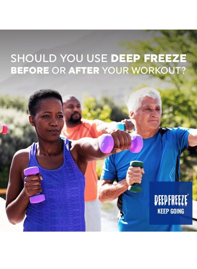 Deep Freeze Muscle Message Plus Gel Glide on Cool Lotion Pain Relief 50g, Pack of 3 - Image 2