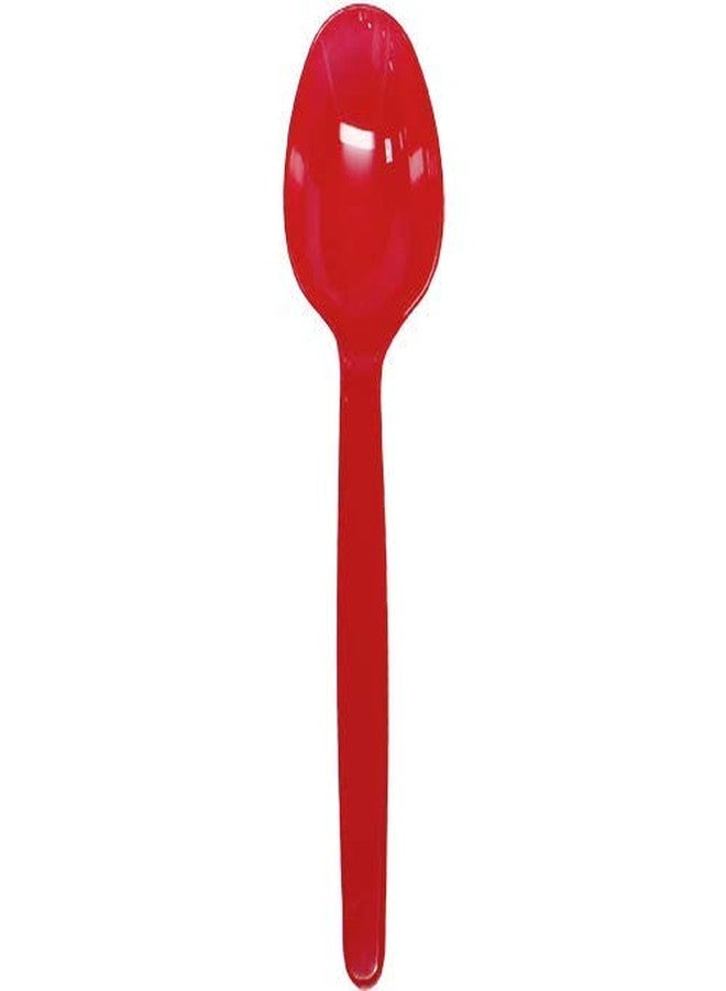 Karat U2100 PS Heavy Weight Tea Spoons (Red, Case of 1000) - Image 1