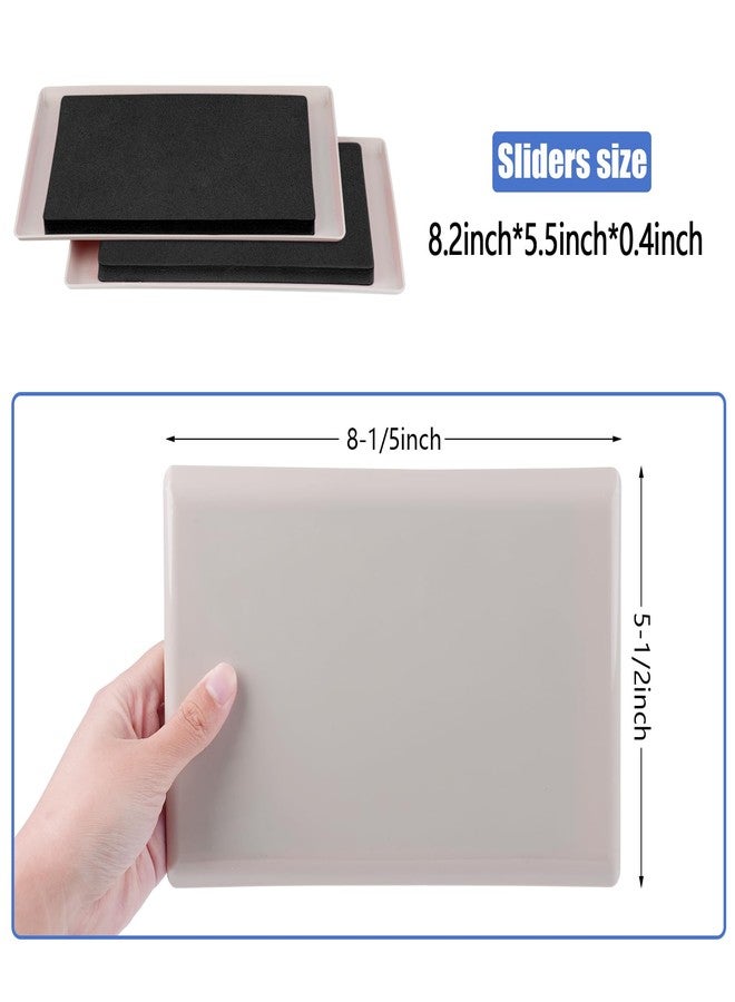 Kayzn 8 Pack Furniture Sliders for Carpet, 8-1/5"x 5-1/2" Large Furniture Sliders, Sliders for Furniture on Carpet Surface, Make Heavy Furniture Moving a Breeze! - Image 2
