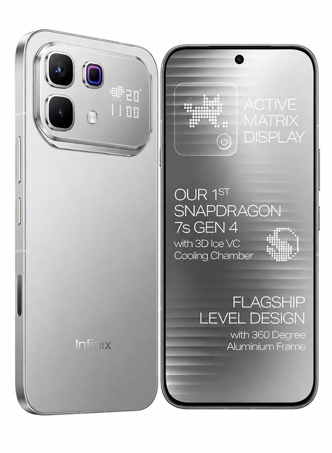 إنفينيكس Note 60 Pro 5G-8GB RAM, 256GB Storage – 6.78-inch FHD+ Display, 108MP Camera, 6500mAh Battery, Fast Charging, Dual SIM Smartphone - Frost Silver - Image 1