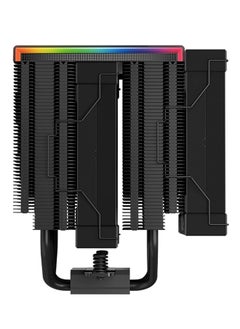 DEEPCOOL AK620 Digital Zero Dark Performance CPU Cooler with Real-Time Status Display, Dual Tower Design, 6 Heat Pipes, 2 x 120mm PWM Fans, ARGB Lighting, Compatible with Intel & AMD, 1850 RPM, 28 dBA Noise Level, USB 2.0 Header, Black | R-AK620-BKADMN-G  - Image 5