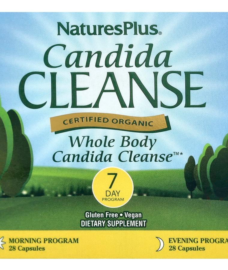 Candida Cleanse 7 Day Program 2 Bottles 28 Capsules Each