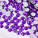 Kdkyy 500 Pieces SS30 6mm Flatback Rhinestones Clear Glass Round Gems Crystals for Nail Art DIY Crafts Clothes Shoes Bags Dark Purple - Image 2