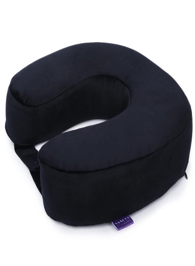 Viaggi Black U Shaped Memory Foam Travel Neck and Neck Pain Relief Comfortable Super Soft Orthopedic Cervical Pillows - Image 5