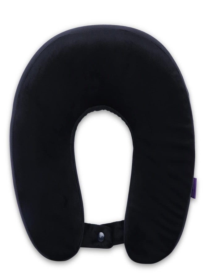 Viaggi Black U Shaped Memory Foam Travel Neck and Neck Pain Relief Comfortable Super Soft Orthopedic Cervical Pillows - Image 2