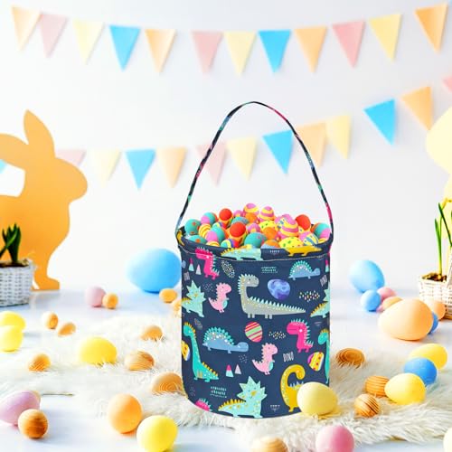ACMUUNI Easter Egg Basket Easter Bunny Gift Basket Storage Bucket Portability Lightweight with handle - Image 4