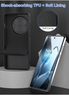 BORTONY OnePlus 13 Case Cover Shockproof Liquid Silicone Soft Case with Camera Protection Soft TPU Anti-Scratch Microfiber Lining for OnePlus 13 5G 2025  - Image 3