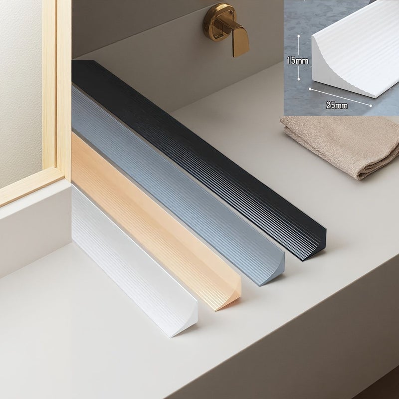 Black 39.37 Inch Self Adhesive Silicone Waterproof Strip for Shower Toilet Countertop Sealant Flexible Barrier Easy Install - Image 1