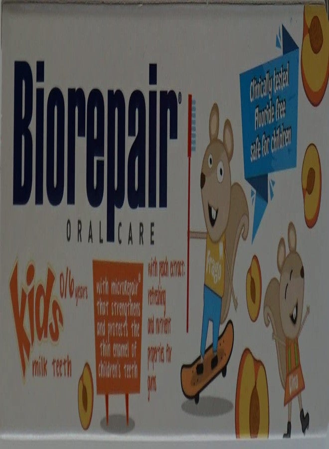 Biorepair Kids 0-6 Oral Care Toothpaste Peach 1.7fl.oz 50ml, Pack of 4 - Image 4