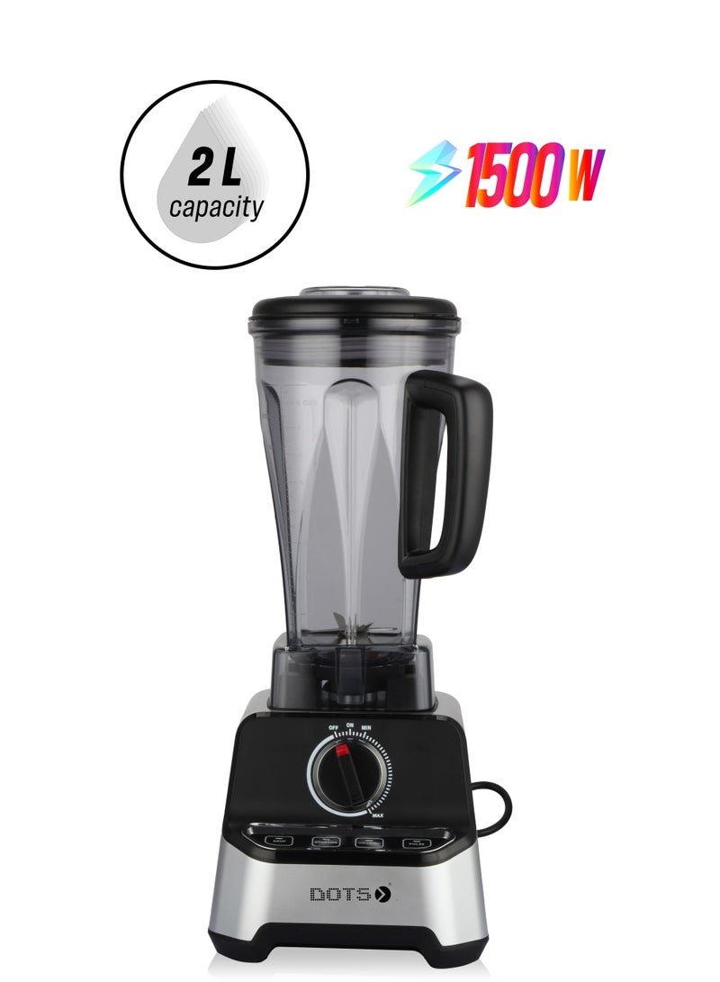 دوتس خلاط, 1500 واط - سعة 2 لتر - نظام تبديد الحرارة والحد من الضوضاء ,فضي/اسود,FBB2032ST - Image 1