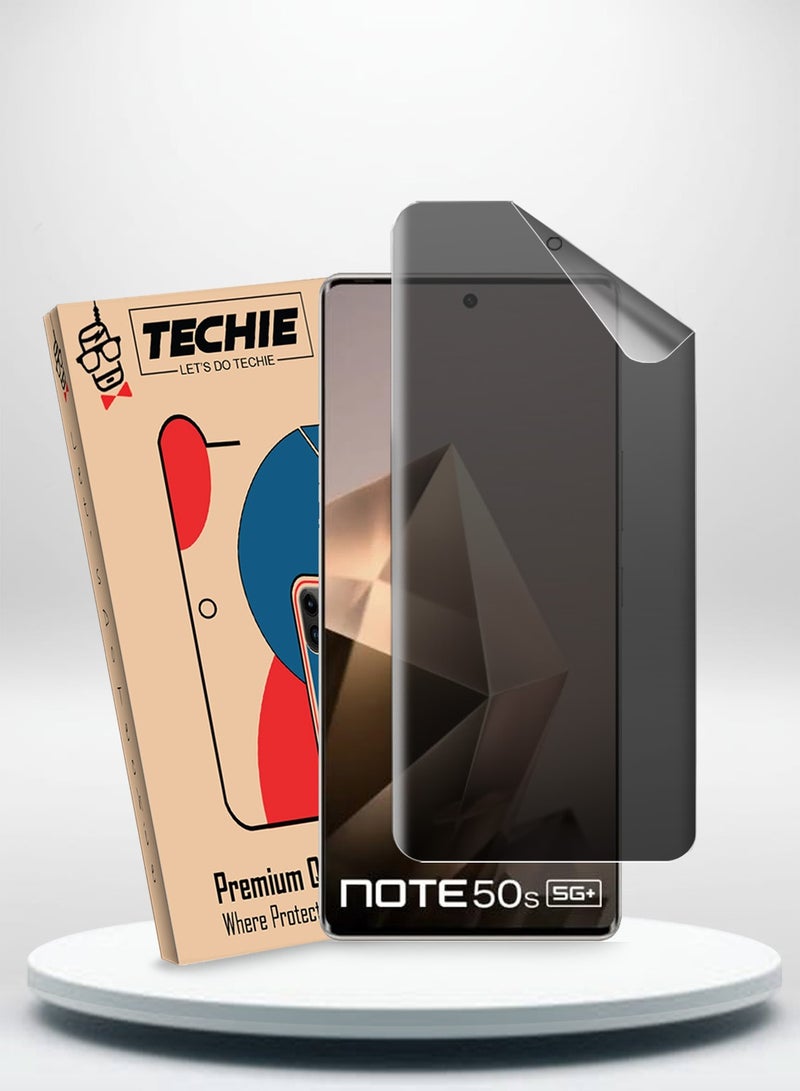 Techie Infinix Note 50S 5G Privacy Screen Protector - Full Cover Matte Ceramic Privacy Screen Protector, Explosion Proof, Anti Bubble Anti-Fingerprint Easy Installation - Image 1