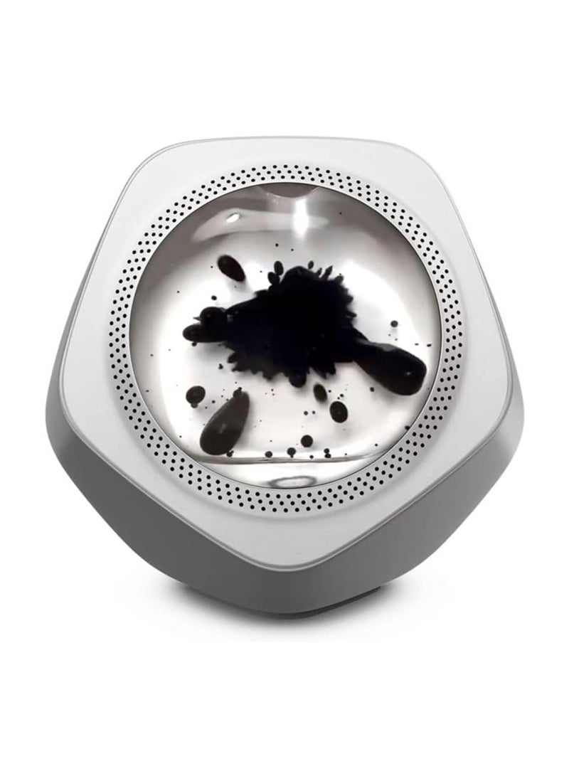 مكبر صوت بلوتوث مغناطيسي من Ferrofluid - مكبر صوت ديكوري يعمل باللمس بتقنية بلوتوث 5.0 (رمادي) - Image 1