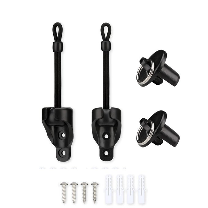 REPLACEMENT PARTS BUNGEE AND END CAP BLACKWEATHER RESISTANCEFOR COOLAROO EXTERIOR ROLLER SHADESUN SHADEOUTDOOR BLIND