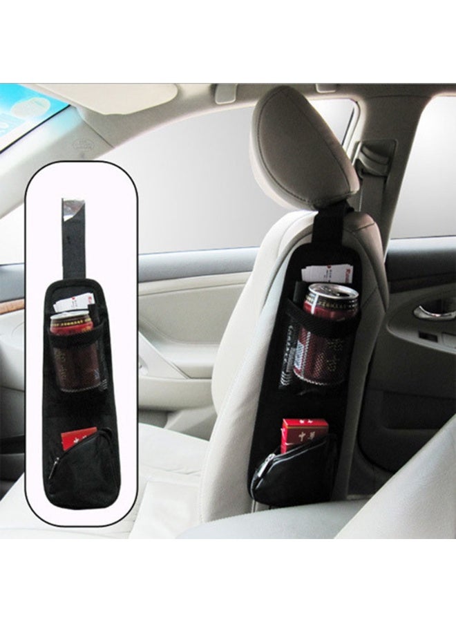 منظم جانبي لمقعد السيارة، حقيبة تخزين معلقة متعددة الجيوب لمقعد السيارة، جيب شبكي شبكي متعدد الوظائف لحمل المحفظة، نظارات تناسب معظم السيارات - Image 1