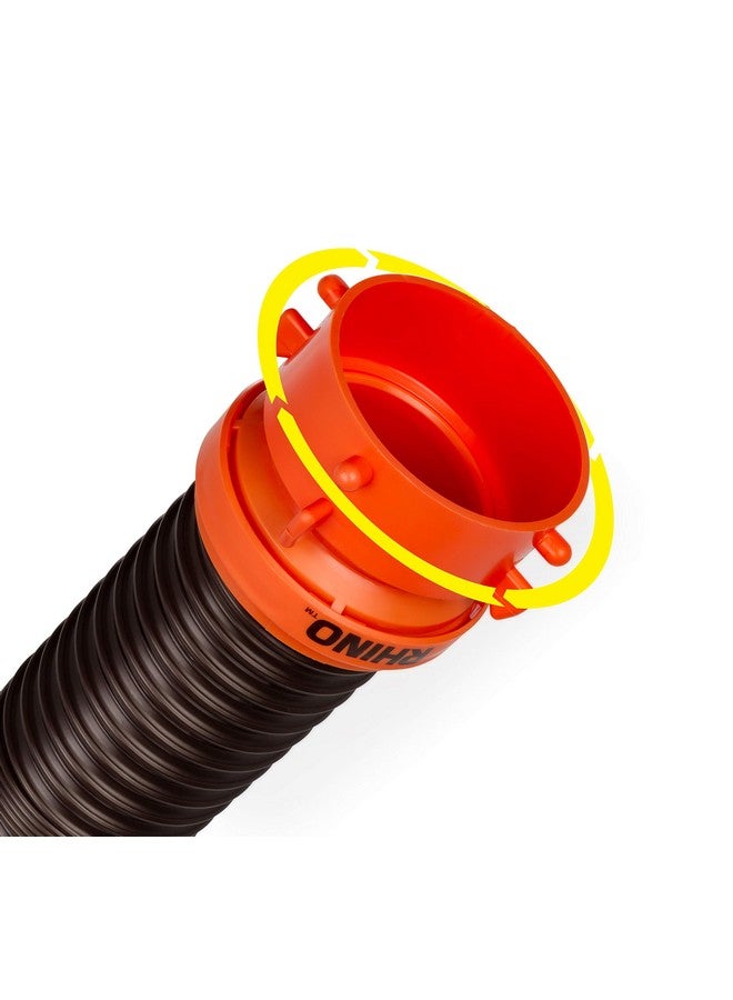 Camco RhinoFLEX RV 5ft Sewer Hose Extension Kit with Swivel Fitting - 39765, Black - Image 1