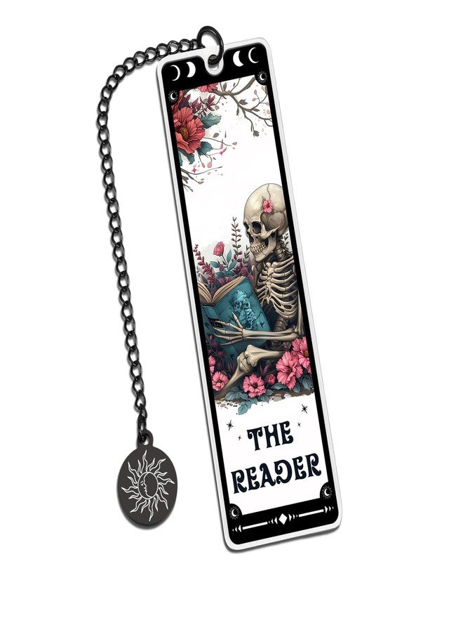 KINMES Wicked Bookmarks for Book Lovers Women Funny Horror Wicked Gifts Gothic Tarot Metal Bookmark for Women, Book Marks for Reading Women Bookish Nerd, Dark Romance Christmas Stocking Stuffers for Girls - Image 1
