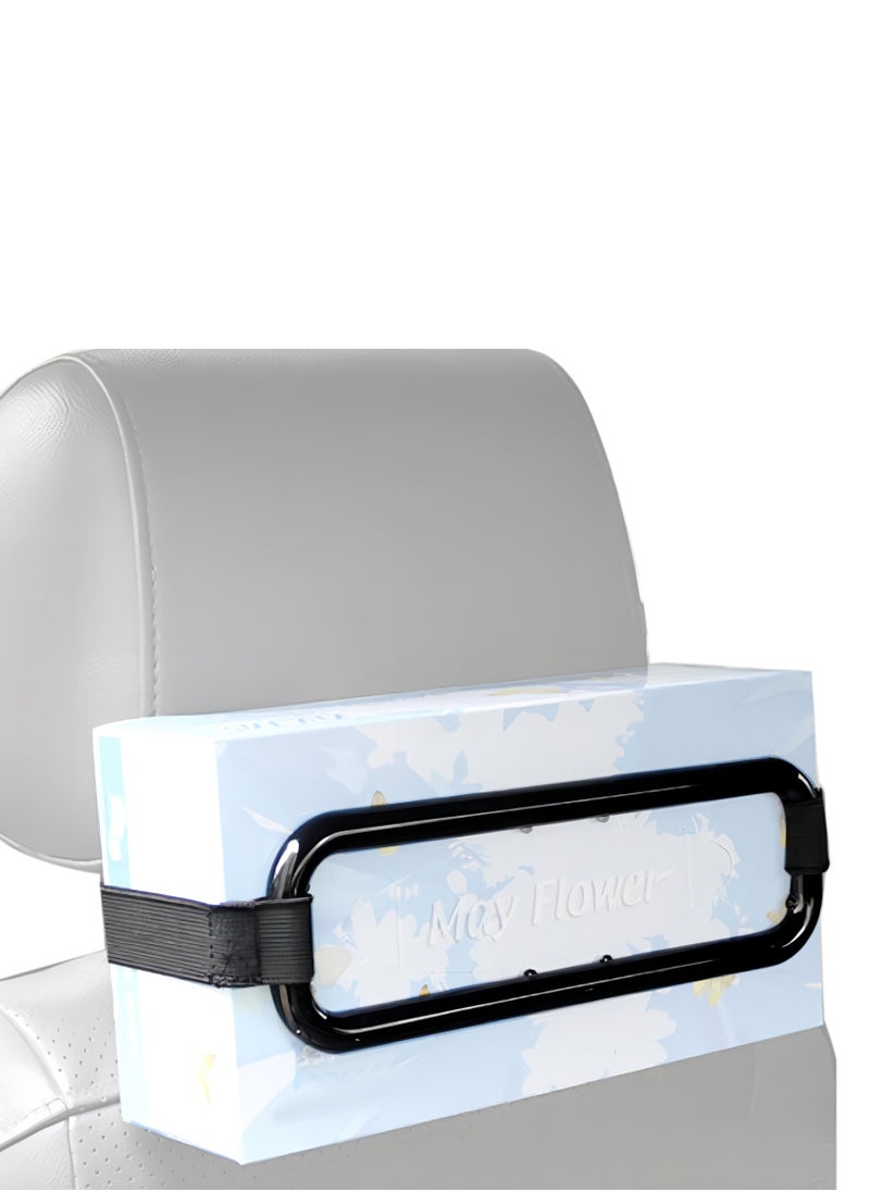 Generic Black Car Tissue Box Holder For Car Visor And Backseat  - Image 1