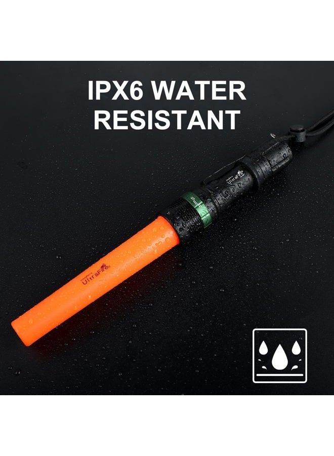 UltraFire LED Torch 6-Inch Signal Traffic Wand Flashlight With Strobe Mode 250 Lumens,With Wrist Strap Lanyard,Orange Finish - Image 5