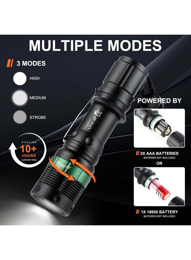 UltraFire LED Torch 6-Inch Signal Traffic Wand Flashlight With Strobe Mode 250 Lumens,With Wrist Strap Lanyard,Orange Finish - Image 2