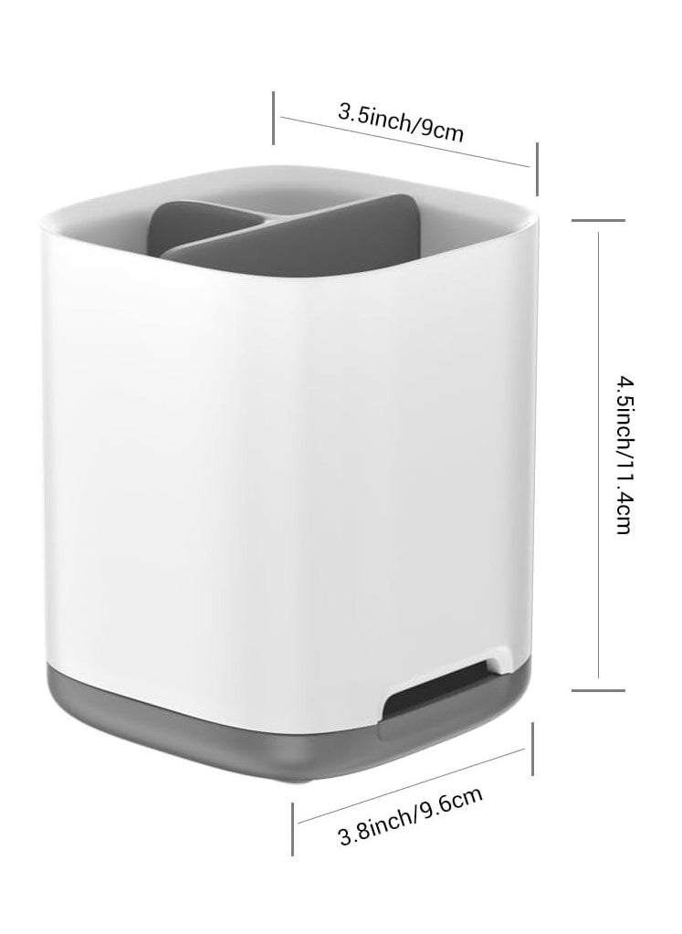 Oasisgalore - Toothbrush Holder, Toothpaste Holder with Anti-Slip Bottom 3 Slots, Electric Toothbrush Holder for Bathroom. - Image 1
