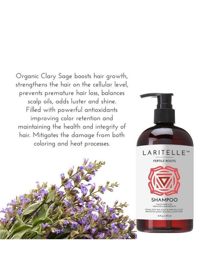 Laritelle Organic Antithinning Shampoo ; Fortifying Strengthening & Rejuvenating ; Prevents Hair Loss And Shedding Promotes New Hair Growth ; Ayurvedic Herbs Lavender Ginger Rosemary - Image 5