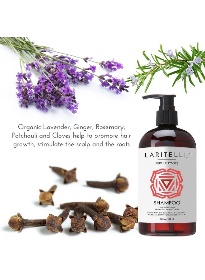 Laritelle Organic Antithinning Shampoo ; Fortifying Strengthening & Rejuvenating ; Prevents Hair Loss And Shedding Promotes New Hair Growth ; Ayurvedic Herbs Lavender Ginger Rosemary - Image 4