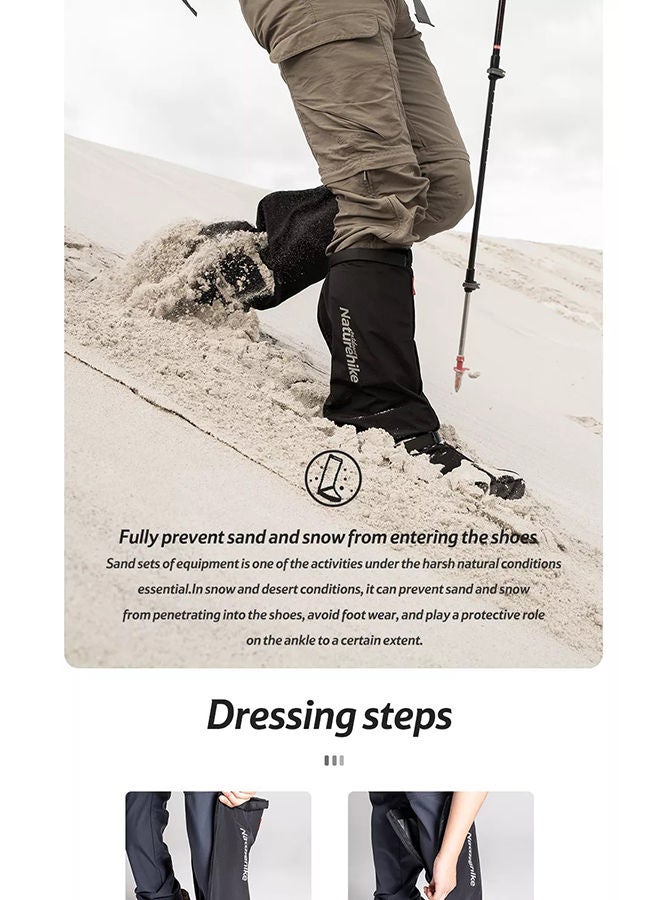 Naturehike Â€Œsnow Foxâ€ Outdoor High-Tube Walking Sand Shoes  Night Black, Waterproof Pu Nylon, Size S (Eu 3537) - Image 4