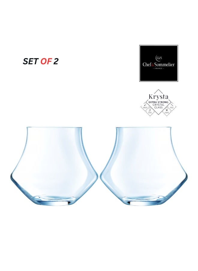 Chef & Sommelier Open Up Warm Whisky Glass, 30 cl – Set of 2, Krysta Crystal, Aroma-Enhancing, Ultra-Durable, Dishwasher Safe, Made in France - Image 2