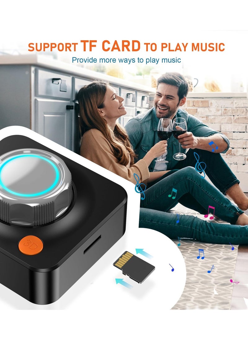 Generic - Bluetooth Audio Receiver Adapter, Bluetooth 5.1 Audio Receiver Adapter, 3D Surround Stereo Audio Receiver for Sound System/Phones/Tablets/Headphone, Low Latency Bluetooth Audio Adapter Receiver - Image 1