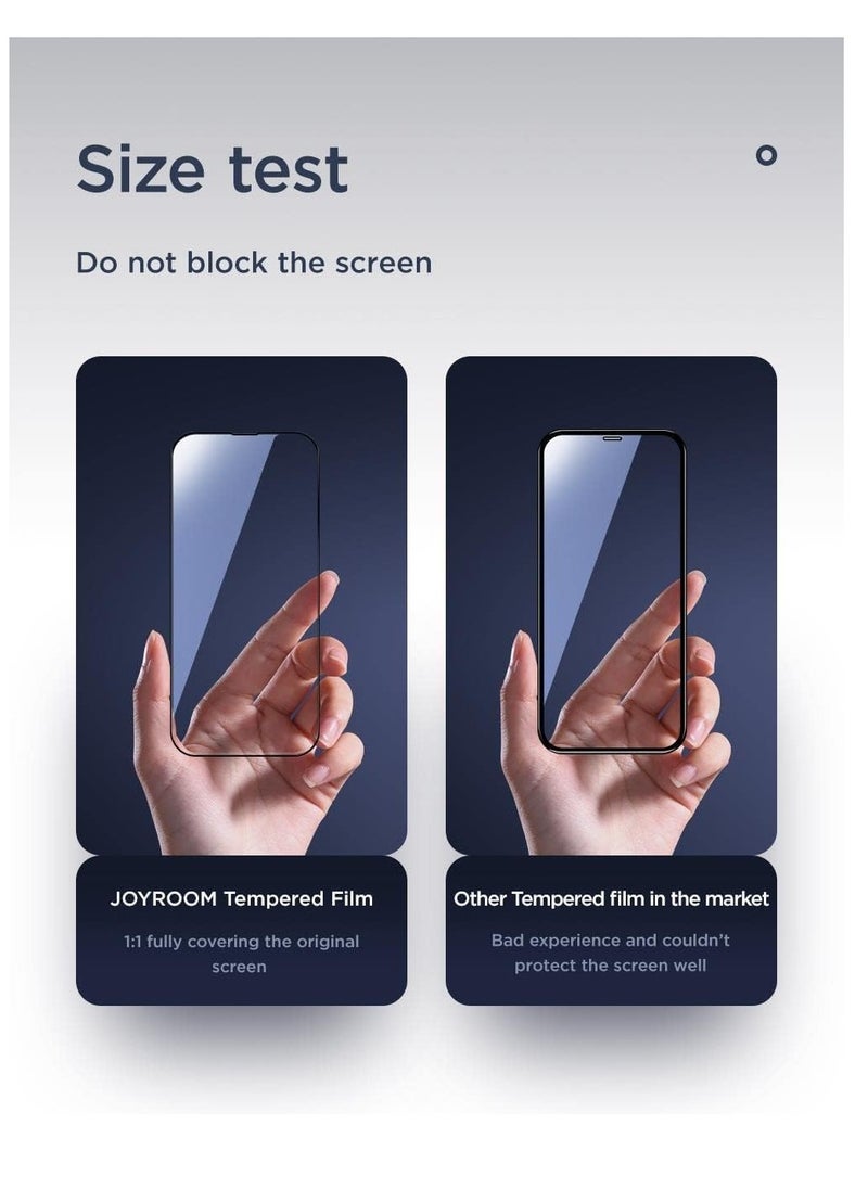 iPhone Series Black Frame Tempered Glass Shockproof Protection Screen Protector for iPhone Series (iphone 13 Pro Max