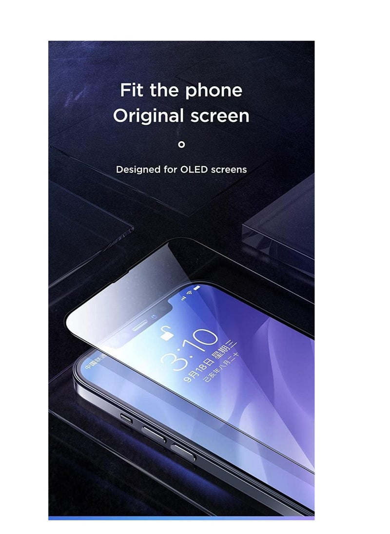 iPhone Series Black Frame Tempered Glass Shockproof Protection Screen Protector for iPhone Series (iphone 13 Pro Max