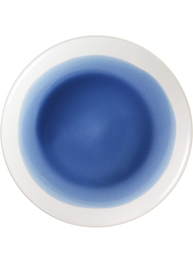 American Atelier Round Dinnerware Sets  Blue  White Kitchen Plates Bowls and Mugs  16 Piece Stoneware Oasis Collection 105 x 105  Dishwasher  Microwave Safe  Service for 4 - Image 3